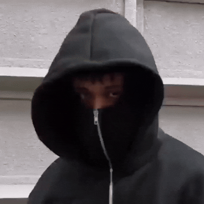 Men's Full Sleeves Zipper Hoodie with Mask